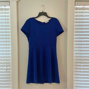 Royal blue a line dress